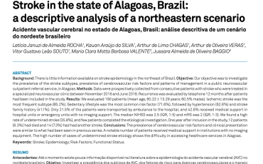 Stroke in the state of Alagoas, Brazil: a descriptive analysis of a northeastern scenario