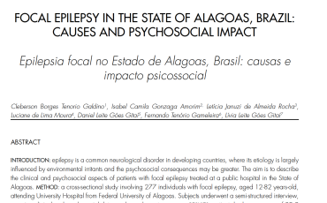 Focal epilepsy in the State of Alagoas, Brazil: causes and psychosocial impact