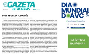 Dia Mundial do AVC - Artigo Gazeta de Alagoas