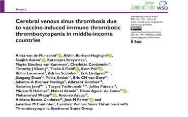 Cerebral venous sinus thrombosis due to vaccine-induced immune thrombotic thrombocytopenia in middle-income countries